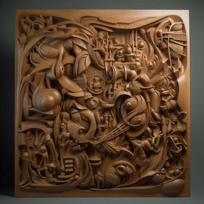 نموذج ثلاثي الأبعاد لآلة CNC 3D Art 